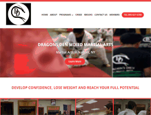 Tablet Screenshot of dragonsdenmma.net